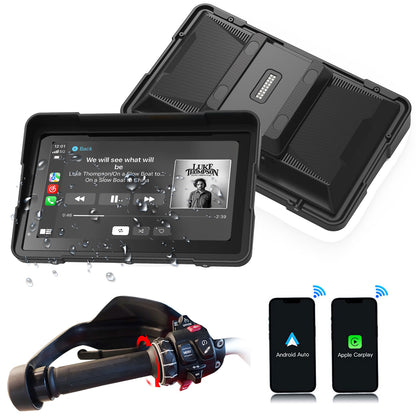 Motorcycle Carplay Screen for BMW R1200GS/R1200GSADV /R1250GS/R1250GSADV Motorcycle, 6 inch Waterproof Touchscreen, Portable Carplay/Android Auto GPS Navigation for Motorbike, Dual Bluetooth