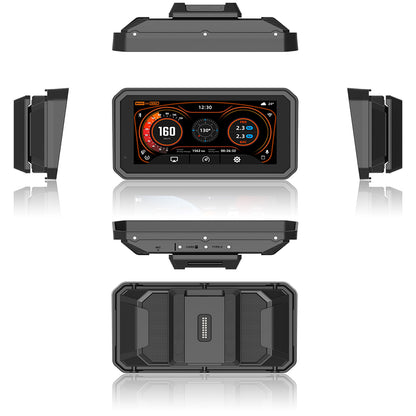 Motorcycle Carplay Screen for BMW R1200GS/R1200GSADV /R1250GS/R1250GSADV Motorcycle, 6 inch Waterproof Touchscreen, Portable Carplay/Android Auto GPS Navigation for Motorbike, Dual Bluetooth