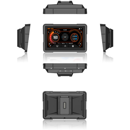 Motorcycle Carplay Screen for BMW R1200GS/R1200GSADV /R1250GS/R1250GSADV Motorcycle, 7 inch Waterproof Touchscreen, Portable Carplay/Android Auto GPS Navigation for Motorbike, Dual Bluetooth