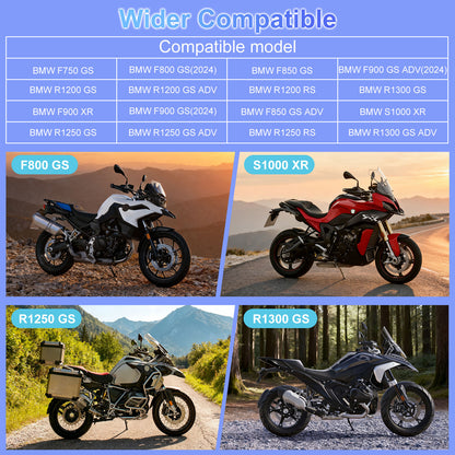 2025 WEUASTE Professional BM700 for BMW R1200GS R1250GS S1000XR Motorcycle CarPlay & Android Auto, 7" Waterproof GPS Screen, Data Reading, Native Wonder, TPMS, Light Sensor, Music Sharing, Intercom,16-Pin