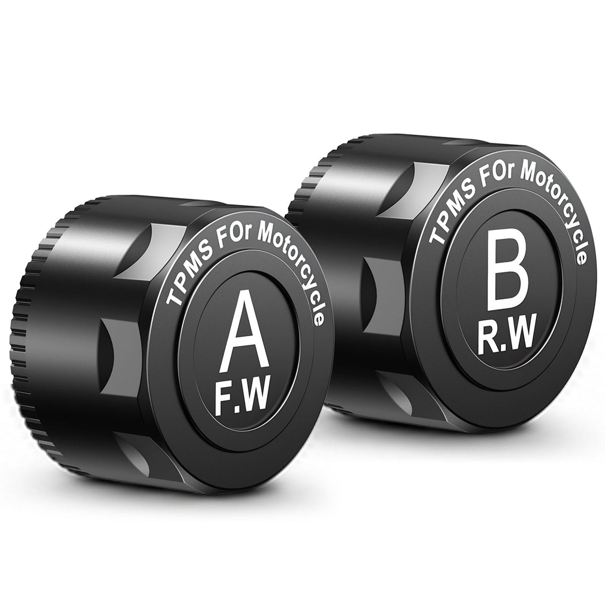Motorcycle Tire Pressure Monitoring System, TPMS, Wireless Moto TPMS with 2 External Sensors, Valves for Motorcycle Tires